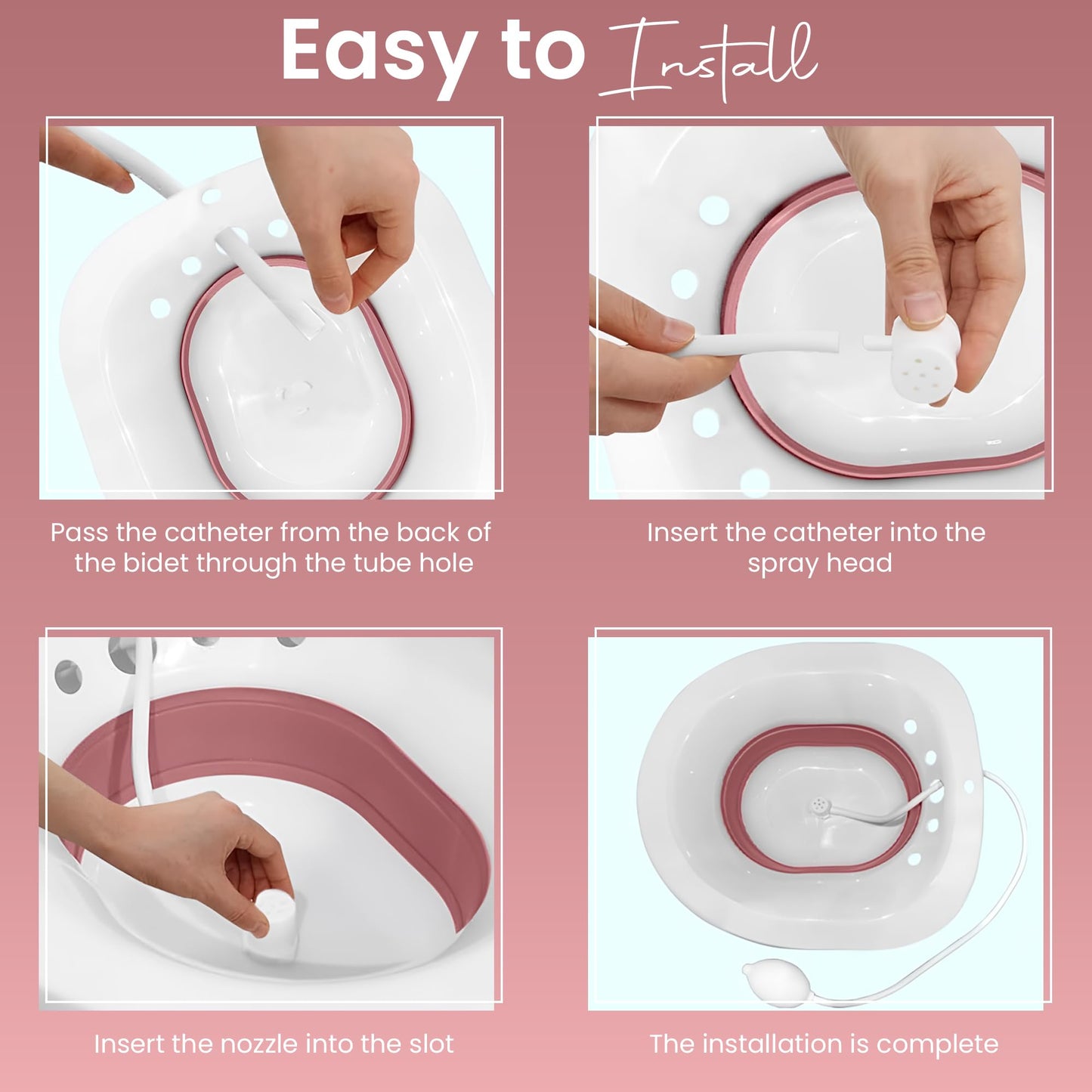 Sitz Bath for Hemorrhoid Relief, Postpartum Care & Personal Hygiene
