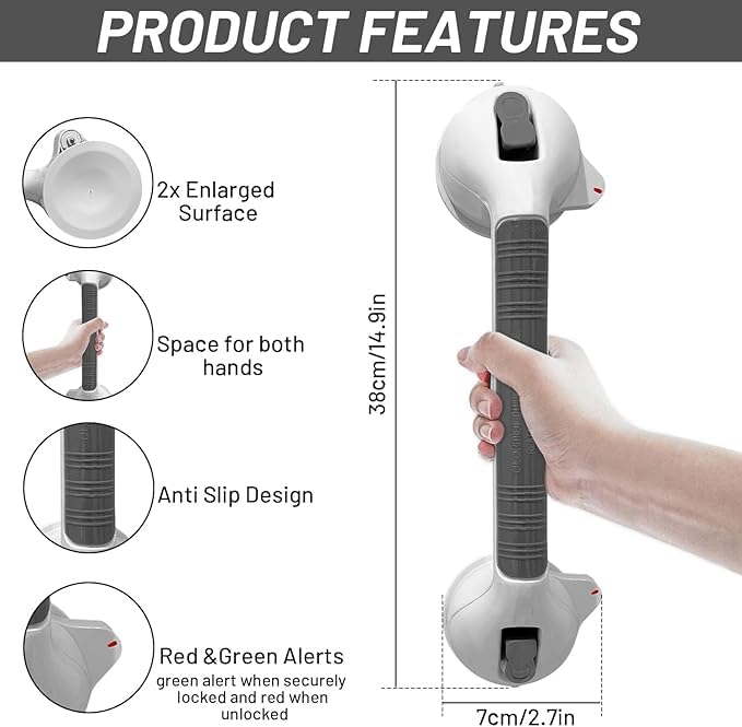 40cm Super Suction Heavy Duty Grab Rails