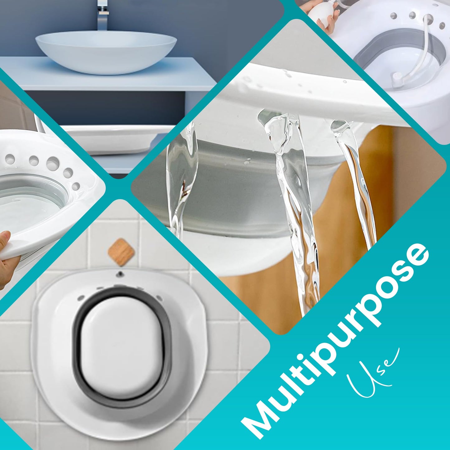 Sitz Bath for Hemorrhoid Relief, Postpartum Care & Personal Hygiene