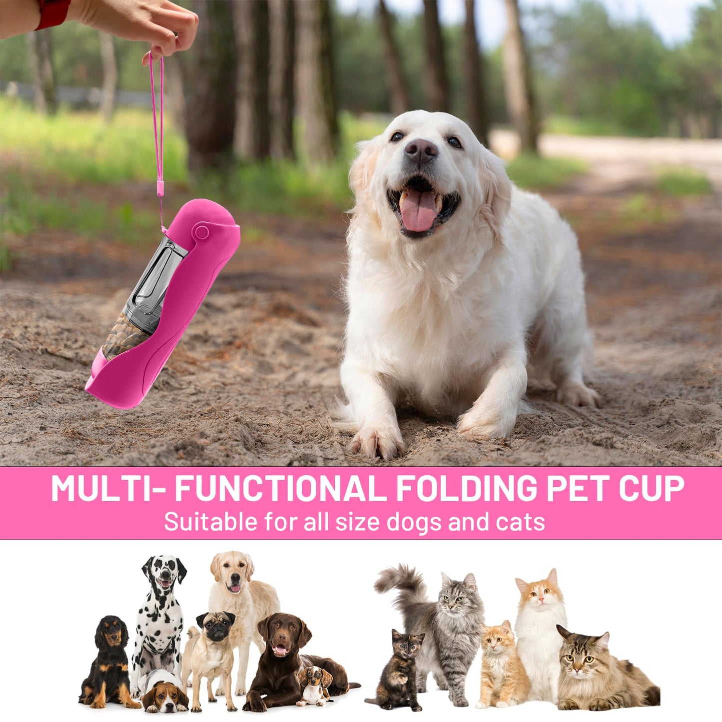 All in One Portable Pet Water Bottles