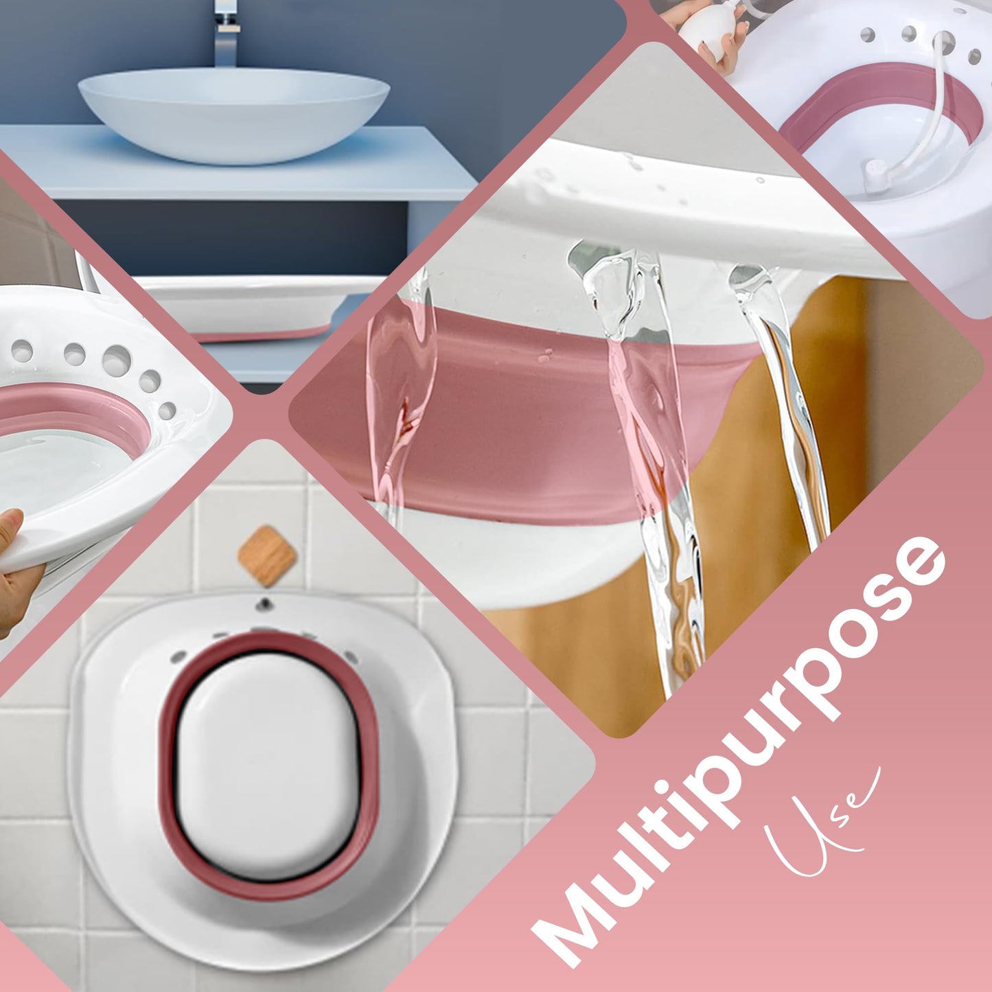 Sitz Bath for Hemorrhoid Relief, Postpartum Care & Personal Hygiene
