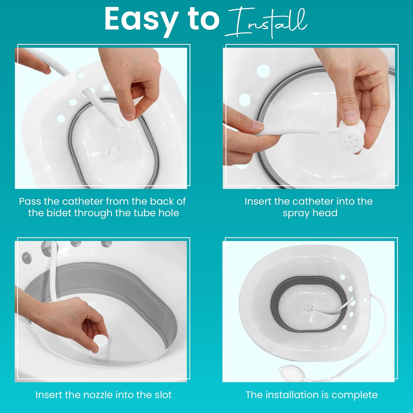 Sitz Bath for Hemorrhoid Relief, Postpartum Care & Personal Hygiene