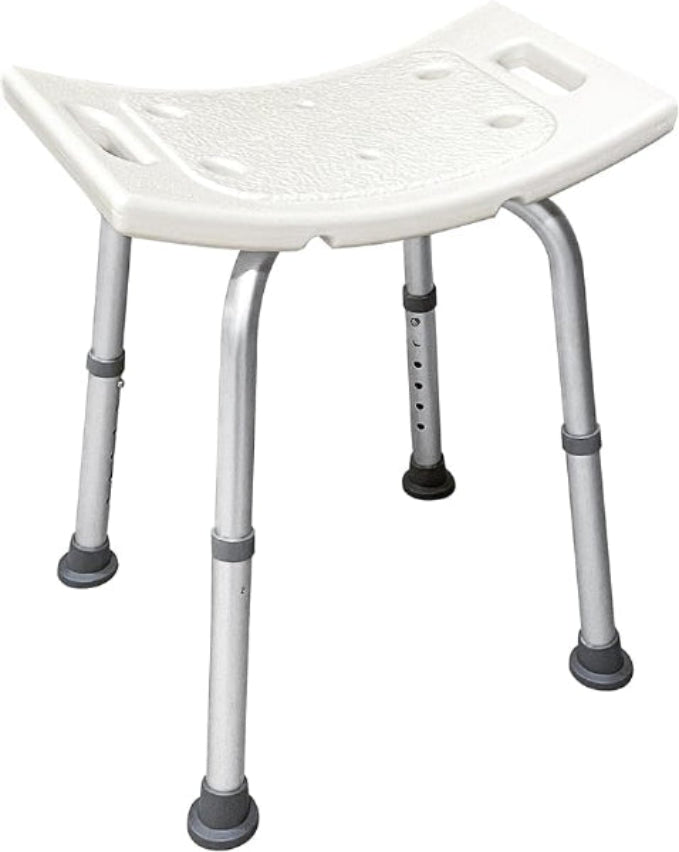 Non-Slip Light Weight with Adjustable Height Shower Stool