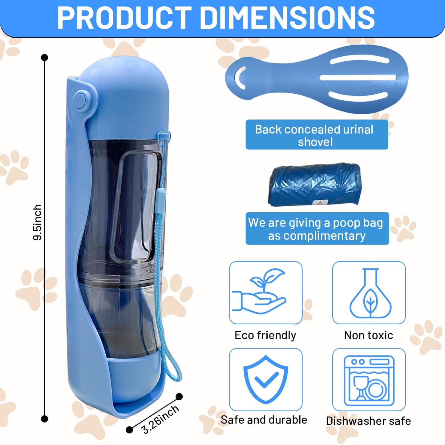 All in One Portable Pet Water Bottles