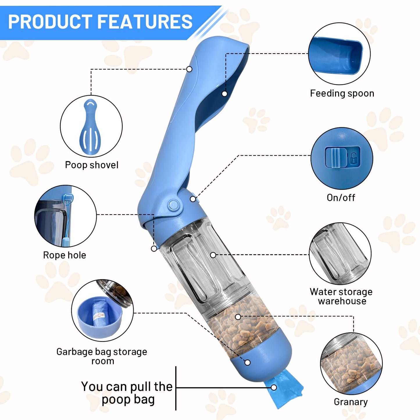 All in One Portable Pet Water Bottles