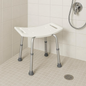 Non-Slip Light Weight with Adjustable Height Shower Stool
