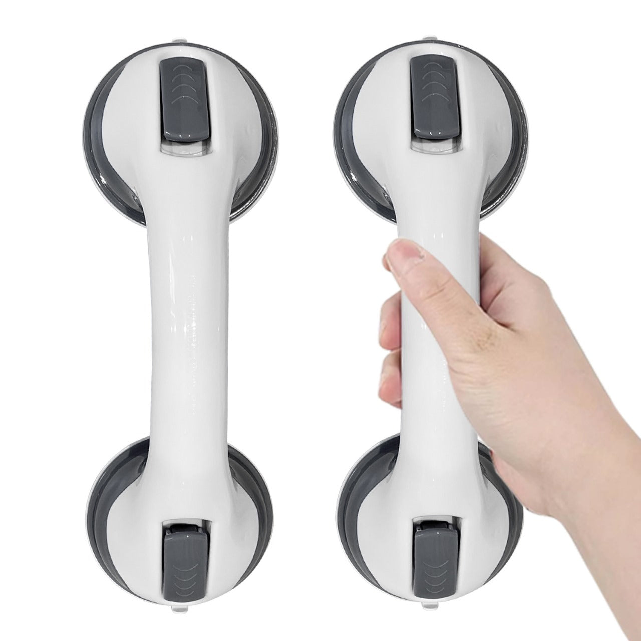 2 Pack 30 cm Super Suction Bathroom Grab Rails