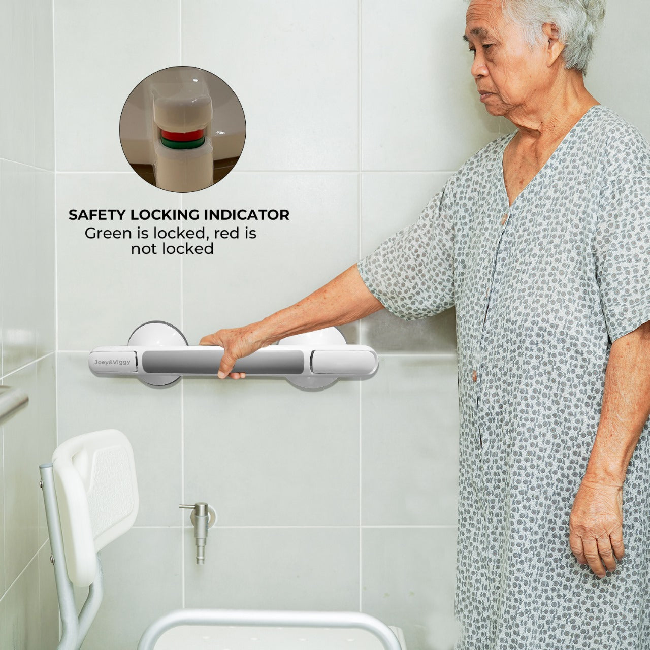 30cm Heavy Duty Suction Grab Rail