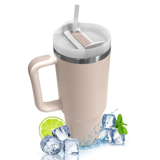 40 Oz Insulated Tumbler with Straw and Lid