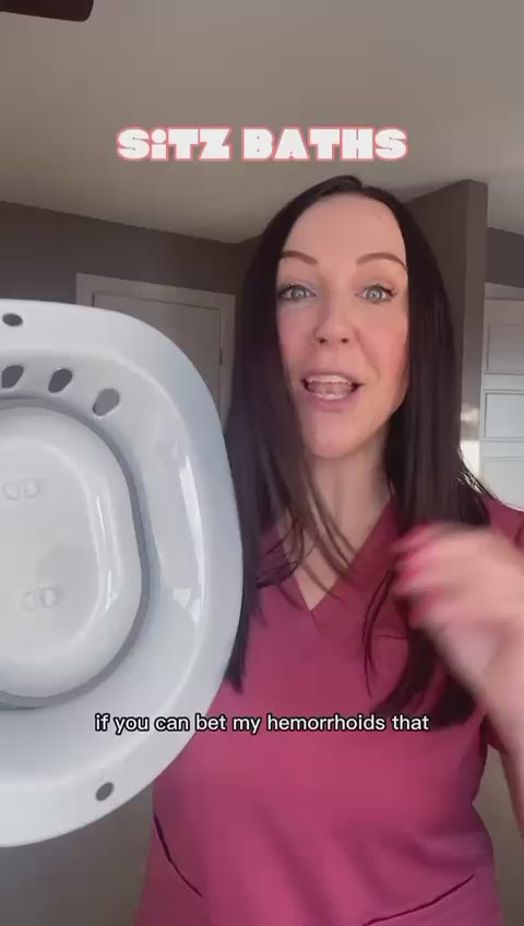 Sitz Bath for Toilet Hemorrhoid Relief, Postpartum Care & Personal Hygiene