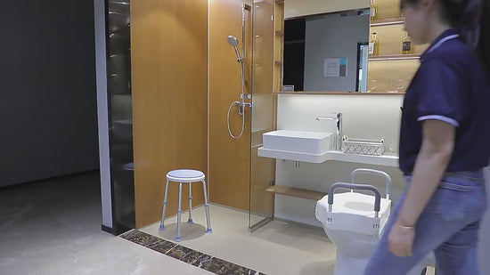 shower stool to sit on in shower bathroom seat elderly essentials seniors mobility aids